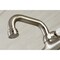 Kingston Brass KS512SN Two-Handle Wall Mount Bar Faucet, Brushed Nickel KS512SN - alternate 3